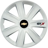 Cumpara ieftin Set 4 Capace Roti GTX Alb R15, Compatibil Cu Chevrolet, Autohelix MSA
