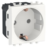 Priza schuko simpla Schneider Electric Easy Styl LMR5210001, 2P+E+OBT, incastrata, modulara - 2, alba