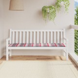 Cumpara ieftin Pernă bancă de grădină, roșu carouri, 180x50x3cm, textil Oxford
