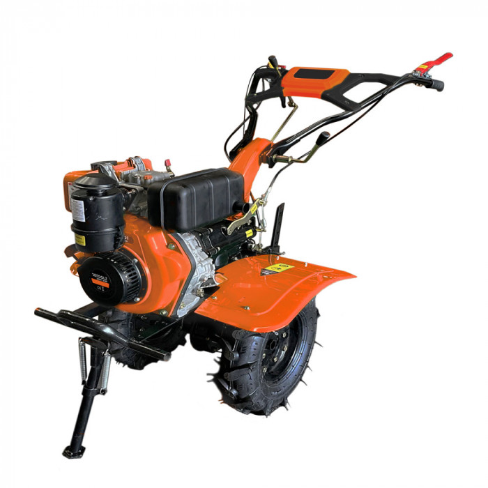 Motocultor DETOOLZ 7CP 280CC, motorina, 4T, 3 viteze, pornire manuala, cu roti FarmGarden AgroTrade