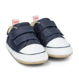 Pantofi Baietei Bibi Afeto Joy Naval/Alb cu Velcro 19 EU