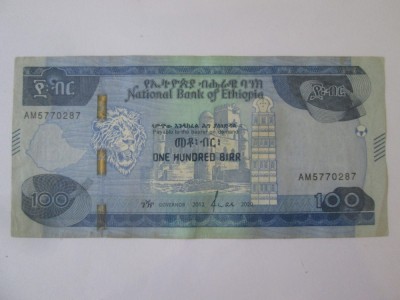 Etiopia 100 Birr 2020 foto