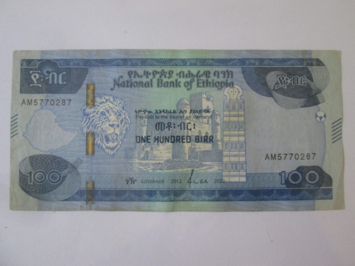 Etiopia 100 Birr 2020