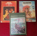 3 carti Povesti si Povestiri bogat ilustrate anii 80 format mare 24x32cm