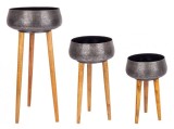 Cumpara ieftin Set 3 suporturi ghivece flori Varanasi 31x45.5 cm, 34x59 cm, 37.5x84.5 cm