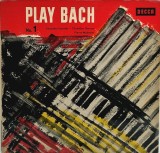Jacques Loussier - Christian Garros - Pierre Michelot &lrm;&ndash; Play Bach No. 1 VG+ / VG+ vinil, LP, jazz _ Decca, Germania
