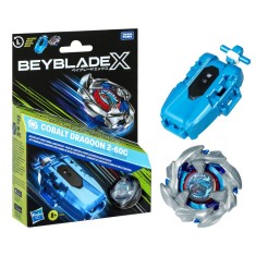 BEYBLADE X LET IT RIP SET LANSATOR SI ROATA COBALT DRAGOON 2-60C