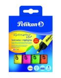 TEXTMARKER 490, SET 4 CULORI, CUTIE CARTON, Pelikan