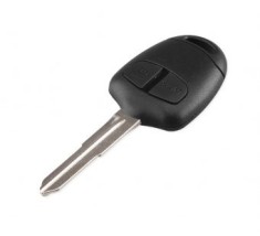 Carcasa cheie Topautochei? pentru Mitsubishi Lancer EX Evolution Grandis Outlander 2 butoane, lamela canelura dreapta foto