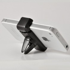 Suport auto pentru telefonul mobil cu prindere in grila de ventilatie si rotire 360 grade