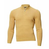 Pulover bărbați slim galben PL017