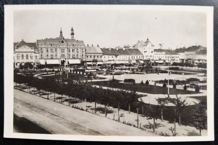 Satu Mare - Szatmar Nemeti - Parkreszlet - tip fotografie, circulata dar nu se mai vede scrisul (probabil a fost scrisa cu creion)