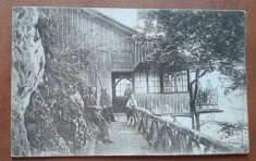 Carte postala, Pestera lui Bethlen, Restaurantul pe varful muntelui Tampa (957m), brasov perioada interbelica