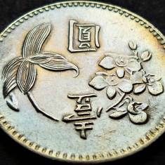 Moneda exotica 1 NEW DOLLAR - TAIWAN, anul 1972 * cod 80 E