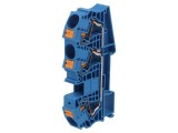Conector de &Icirc;mbinare Șine Albastru 0,5-25mm&sup2; 3 Borne