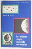Cu mijloace simple, observatii astronomice &ndash; V. Nadolschi, M. Alecsescu
