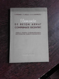 ELEMENTE DE BETON ARMAT COMPRIMATE EXCENTRIC - D. MORARU
