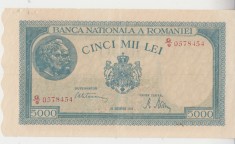 B12 - Bancnota Romania - 5000 lei - emisiune 20 decembrie 1945