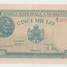 M1 - Bancnota Romania - 5000 lei - emisiune 20 decembrie 1945