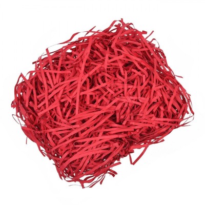 Iarbă Decorativă, 50g, Culoare Roșie, Material H&amp;acirc;rtie foto