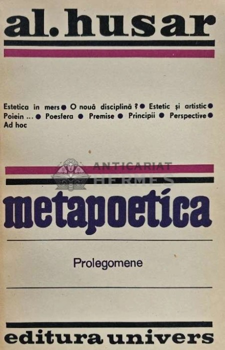 Metapoetica - 1983 - Al. Husar (XD167)
