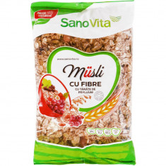 Musli cu Fibre Sano Vita 400g, Musli, Musli Sano Vita, Musli Sano Vita Fibre, Cereale Musli, Musli Cereale, Cereale Musli Sano Vita, Musli SanoVita, M