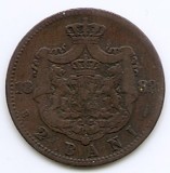 Romania 2 Bani 1882 B - Carol I, Cupru, 20 mm, KM-18