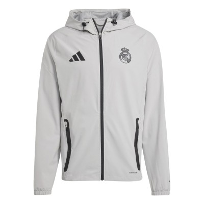 Real Madrid geacă de bărbați cu glugă Vis Tech Travel grey - M foto