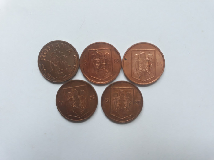 monede de 1 leu 1992 - 93 - 94 - 95 - 1996