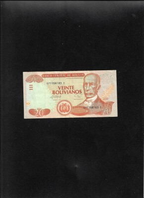 Bolivia 20 bolivianos seria077708183 foto