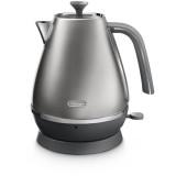 Fierbator Delonghi KBI2001.S, 1.7L, 2000W, Argintiu Crom, Metalic, Oprire Automata, Baza Pivotanta
