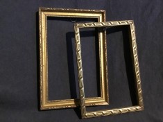 arta / design / vintage - lot rame model deosebit din lemn pentru fotografii sau diverse !