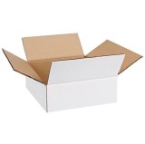 Cutie Carton Alba 160x80x95 mm, 3 Straturi CO3, 470 g/mp - Rezistenta Stivuire, Ideala Arhivare &amp; Transport