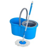 Cumpara ieftin Galeata cu Mop Rotativ Profesional Microfibra 16L, Maner Telescopic, Stoarcere prin Centrifugare