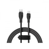 CABLU alimentare si date Baseus Pudding, Fast Charging Data Cable pt. smartphone, USB Type-C la Iphone Lightning 20W, 1.2m, negru &quot;P10355701111-00&quot; (t
