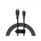 CABLU alimentare si date Baseus Pudding, Fast Charging Data Cable pt. smartphone, USB Type-C la Iphone Lightning 20W, 1.2m, negru &quot;P10355701111-00&quot; (t