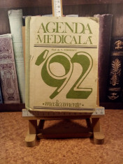 V. Stroescu - Agenda medicala 1992 &amp;quot;A5072&amp;quot; foto