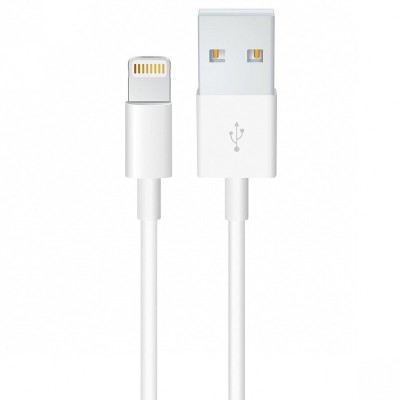 Cablu Date si Incarcare USB la Lightning OEM, 0.5 m, Alb foto