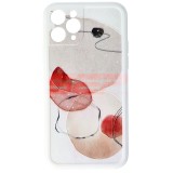 Husa iPhone 11 Pro - TPU Vintage Leaves Design 03 - Protectie Premium