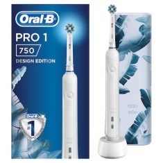 Periuta de dinti electrica Oral-B PRO 750 3D White, 40000 pulsatii min, 8800 oscilatii min, Curatare 3D, 1 program, 1 capat, Trusa de calatorie, Alb R foto