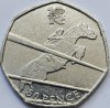 50 pence 2011 Marea Britanie, Equestrian, 2012 Summer Olympics, London, km#1176, Europa