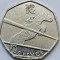 50 pence 2011 Marea Britanie, Equestrian, 2012 Summer Olympics, London, km#1176