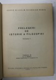 PRELEGERI DE ISTORIE A FILOZOFIEI-HEGEL VOL 1 1963