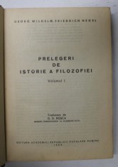 PRELEGERI DE ISTORIE A FILOZOFIEI-HEGEL VOL 1 1963 foto