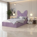 Pat Tapitat Amira Mov cu Catifea Premium ✅Calitate premium