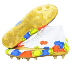 Ghete de fotbal MBrands cu glezniera, pentru teren sintetic / Iarba alb 45