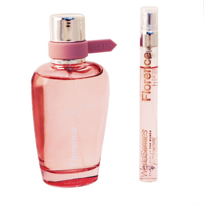 Set apa de toaleta femei Florence World Senses, 100 + 10 ml, Roz foto