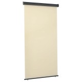 vidaXL Copertina laterala balcon, crem, 125x250 cm, protectie UV, retractabila, montare perete/tavan