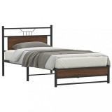 Cumpara ieftin Cadru de pat fără saltea Stejar maro 107x203 cm Lemn prelucrat