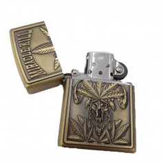 Bricheta tip zippo, 3D relief, metalica, miracle kill